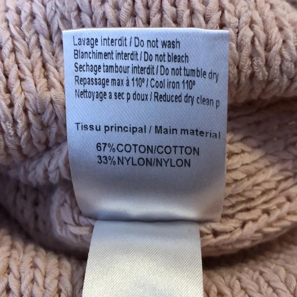 See By Chloé Silver Pink Knit Sweater Women’s S V-Neck Pullover - Picture 8 of 9